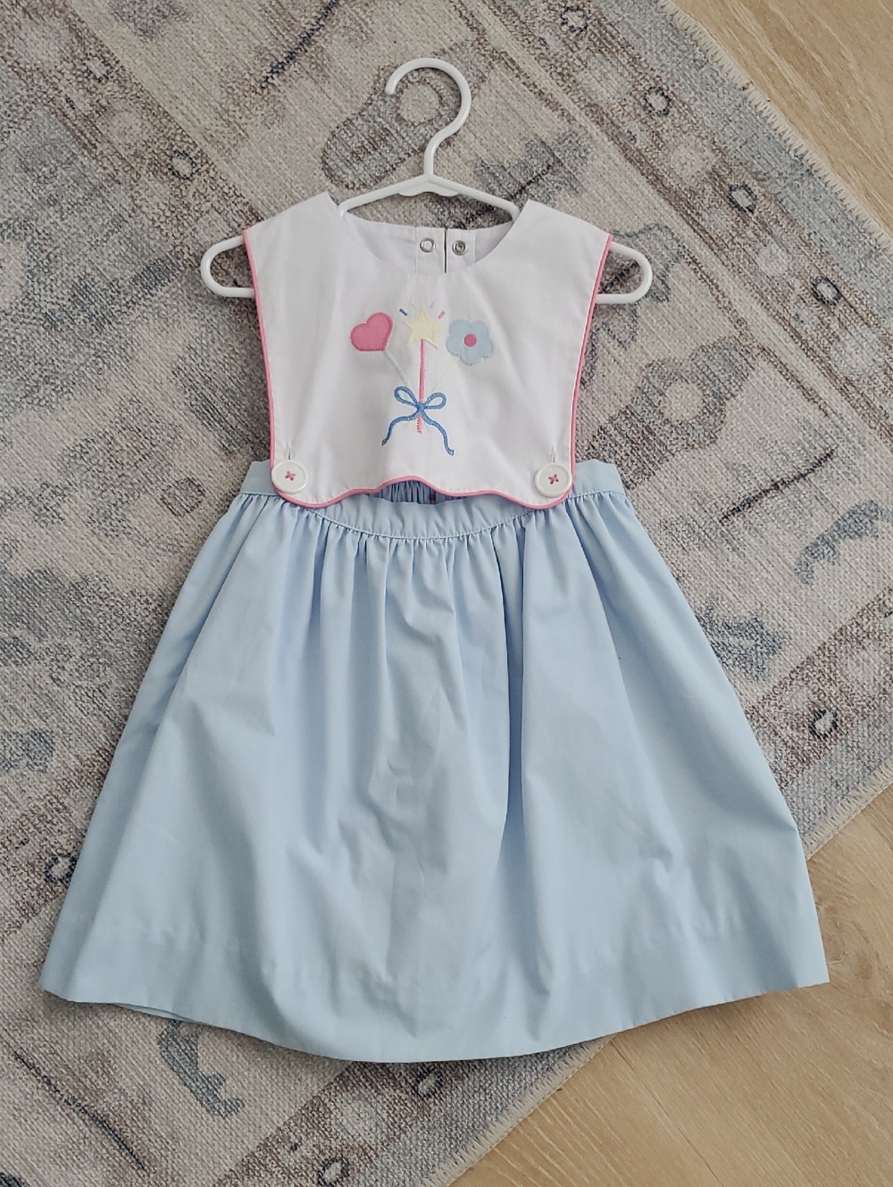The Beaufort Bonnet Company Toddler Girls Brady Button Dress Wand Sz4T - Picture 2 of 8